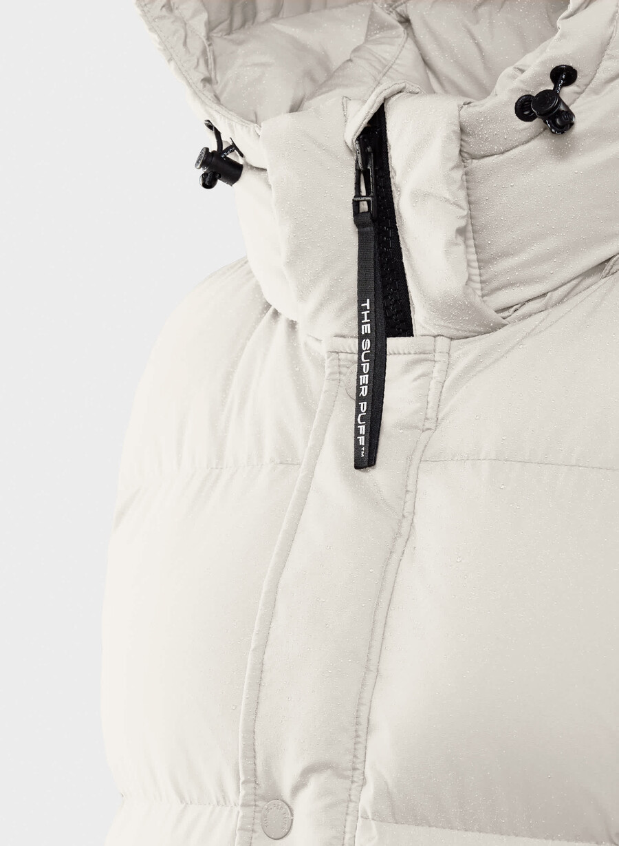 super puff lang vest - climatte matte pearl