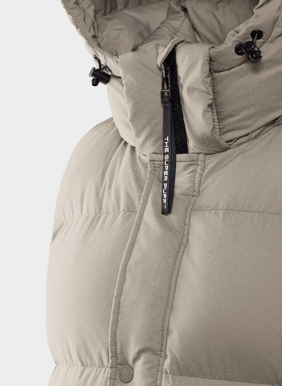 super puff lang vest - climatte moderne taupe