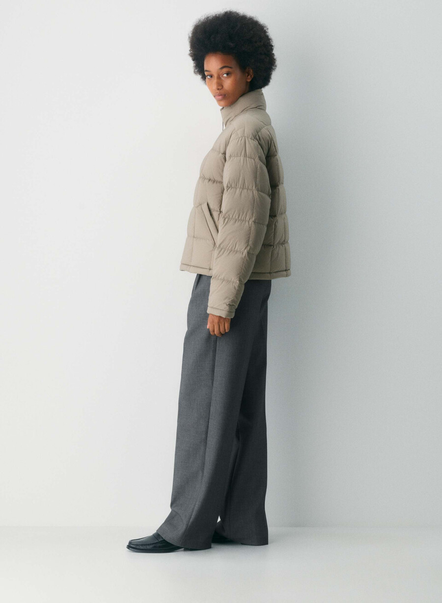 superpop puff - climatte modern taupe