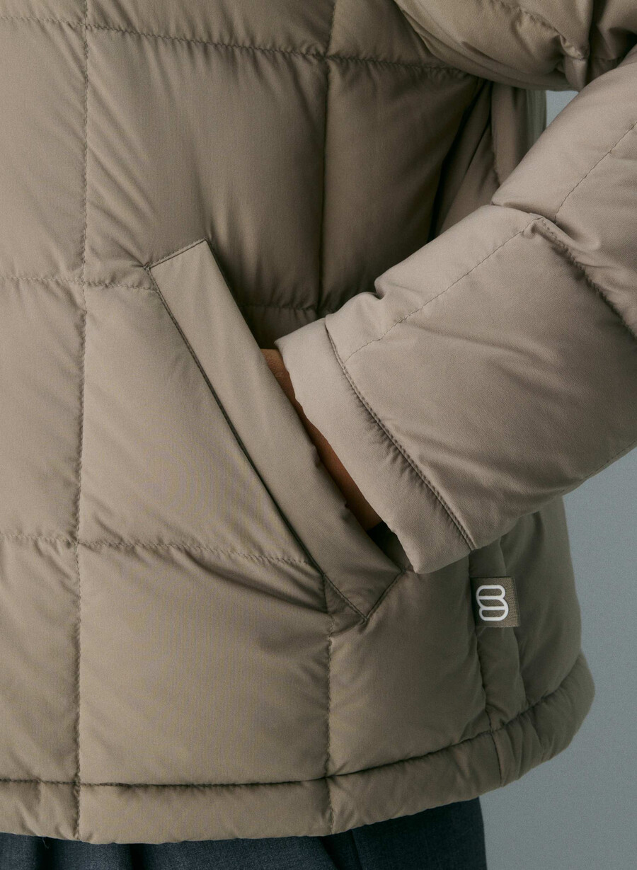 superpop puff - climatte modern taupe