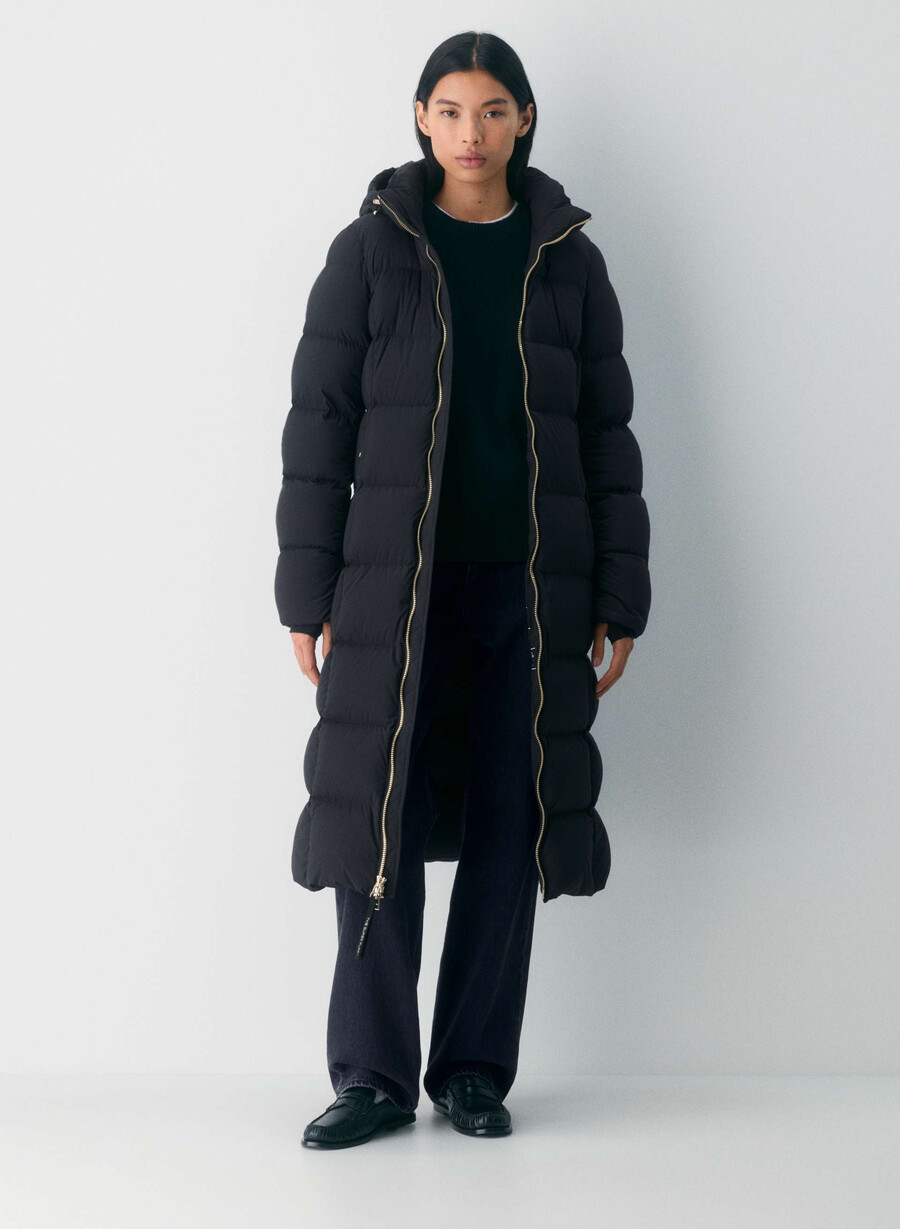 supersnug puff long - climatte svartskinnende gull