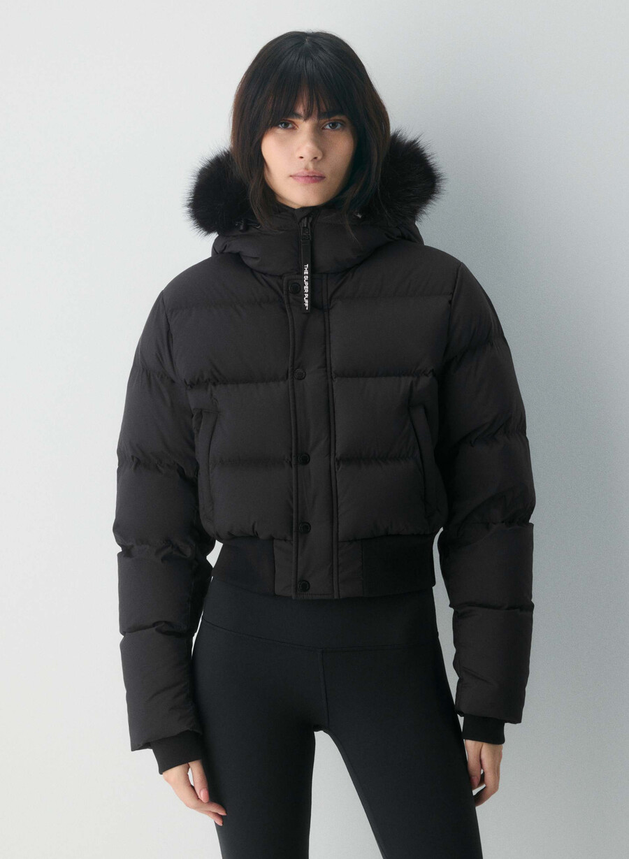 super chalet puff – climatte svartsvart