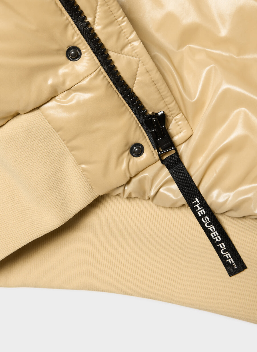 super chalet puff – høyglans mica bg lynx bg