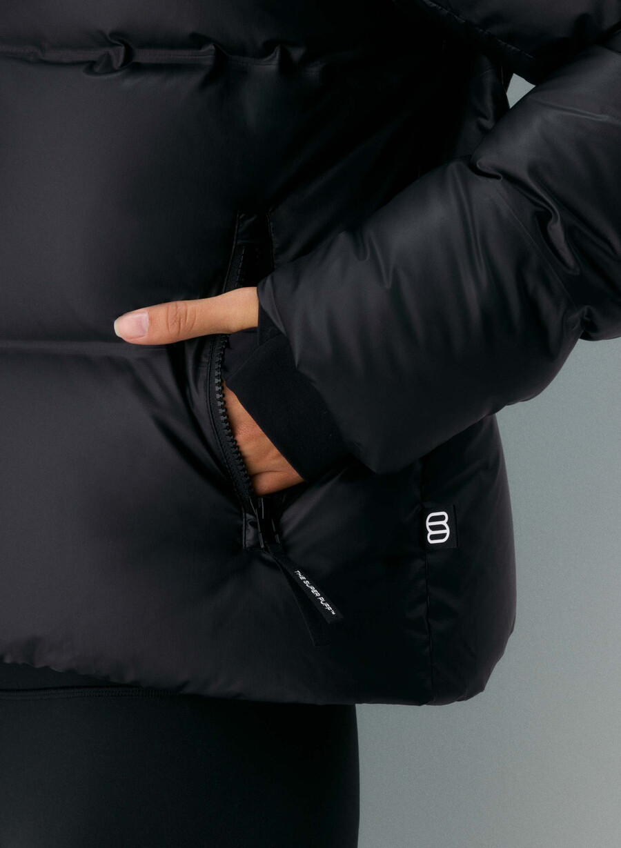 super powder puff shorty – powderdri svart